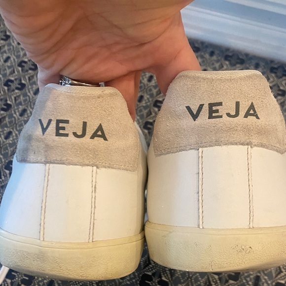 Veja Mens Explar White and Cream Sneakers sz 12.5 - Picture 6 of 7